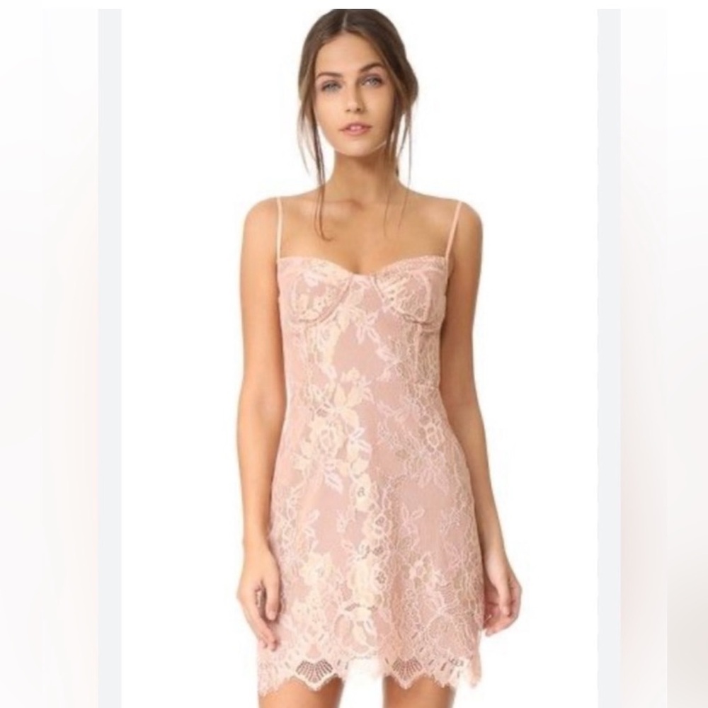 For Love And Lemons Rose Gold Dress